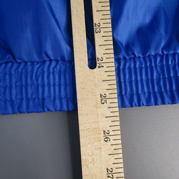 Reebok Pullover Windbreaker Jacket Women's Size 2XL Blue XXL Spell Out Logo Coat - Picture 7 of 7